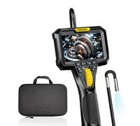 Napatyre - Cámara endoscópica, 1080P HD endoscopio con 6 LED ajustables, cámara de inspección industrial de 4,3" IP67 impermeable, cámara de canalización, cable semirrígido de 1 m