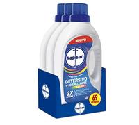 Napisan Detergente para lavadora líquido, higienizante de prendas de colores, 3 paquetes de 1,15 l de 69 lavados de detergente para lavadora líquida