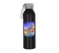 Naples Italy - Botella de agua italiana para vacaciones, botella aislada, botella de agua de acero inoxidable