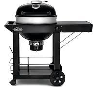 Napoleon PRO22 - Parrilla de carbón con carrito plegable, tapa y cuenco esmaltados en porcelana, rejilla de cocción cromada