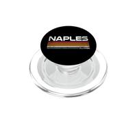 Nápoles Florida Retro Rayas Vintage Coastal City Design PopSockets PopGrip para MagSafe