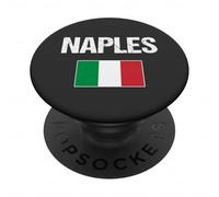 Nápoles Italia Bandera Italiana Italia Naples PopSockets PopGrip Adhesivo