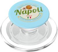 Nápoles Italia con Vesubio y Pizza Vintage Souvenir PopSockets PopGrip para MagSafe