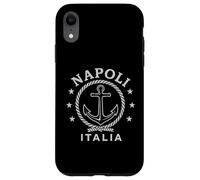 Napoli Italia - Emblema de Ancla náutica, diseño Italiano Carcasa para iPhone XR