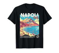 Napoli Nápoles Italia Retro Viajes Arte Mediterráneo Playa Camiseta