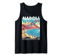 Napoli Nápoles Italia Retro Viajes Arte Mediterráneo Playa Camiseta sin Mangas
