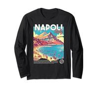 Napoli Nápoles Italia Retro Viajes Arte Mediterráneo Playa Manga Larga