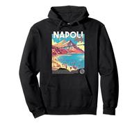 Napoli Nápoles Italia Retro Viajes Arte Mediterráneo Playa Sudadera con Capucha
