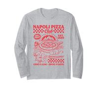 Napoli Pizza Club Vintage Nápoles Italia Pizzería Souvenir Manga Larga