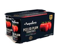 Napolina Tomates de ciruela pelados 4 latas, 3 libras (paquete de 6)