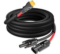 Naponal Cable de carga solar avanzado de 10-12 AWG a XT60, rediseña el conector de panel solar a XT60i cable de extensión adaptador para EF ECOFLOW River Delta estación de energía portátil RV panel