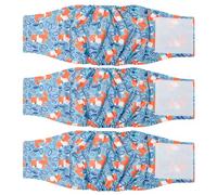 Nappies de perros 3pcs pañales de perros macho, bandas de vientre súper absorbentes para perros, pañales para perros lavables para perros machos para perros macho envolturas con borde elástico
