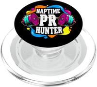Naptime PR Hunter Weightlifting Powerlifting Gym PopSockets PopGrip para MagSafe