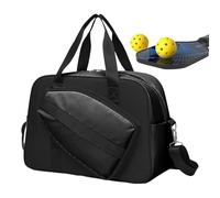 Naqqios Bolsa para pickleball - 46 x 33 x 20 cm grandes bolsas de hombro para raqueta de tenis, bolsa de almacenamiento grande para palas de pádel, bolsa de transporte ligera, accesorios multiusos