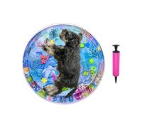 Naqqios Cama De Agua para Gatos - Alfombrilla De Agua Inflable para Perros con Bomba | Alfombra de Juego Antiedad para Mascotas Refrescante Interior Exterior Viajes Clima Caluroso