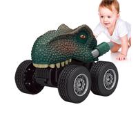 Naqqios Coche de carreras - Juguete educativo Vehículo de dinosaurio - Coche deslizante pintado a mano para niños, para exterior, hogar, aula, sala de estar, viaje, cumpleaños, día del niño regalo
