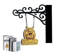 Naqqios Decoración De Estantería: 21x19 Cm, Decoración De Libros, Acento Estético, Pieza De Arte De Pared para Lector, De Estante con Tema Literario, Accesorio De Exhibición De Biblioteca