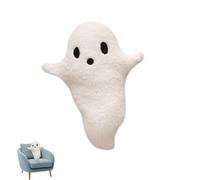 Naqqios Ghost Plush Toy - Halloween Ghost Custine | Cojín de sofá de juguete de peluche | HALLOWEEN GRIM MEAPER SANITO, RAYO DE HALLOWEEN CUPOW COUB CLOUC