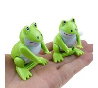 Naqqios Juguete de la Pequeña Rana Verde - Juguetes nostálgicos de la Rana Mecánica | Carga la Pequeña Rana Saltador con Salto mortal para Regalos de Cumpleaños