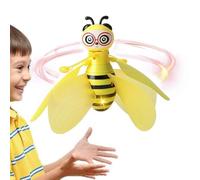 Naqqios Juguete volador para -14,5 x 14,5 x 12 cm Abeja volante de inducción manual, bola voladora de ABS controlada manualmente, juguetes voladores eléctricos para con luz LED | juguete