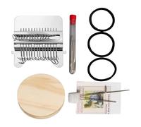 Naqqios Marco de tapicería, telar portátil de madera para reparaciones rápidas, kit de tejido para tejer telas, para ropa, telas, vaqueros, mujeres, madres, para retocar, tejer y tejer