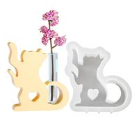 Naqqios Molde para estación de difusión - Molde para maceta simpático gato | Moldes de resina para gatos para estación de propagación de plantas en maceta moldes de silicona epoxi para
