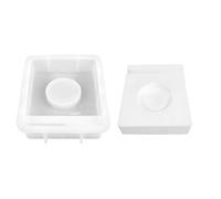 Naqqios Morma de conejo de silicona - Candestoni de corazón de bricolaje -da -te para Pascua | Mormada de resina epoxi, moldes de yeso y arcilla, accesorio creativo para manualidades decorativas f