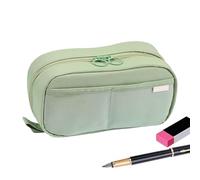 Naqqios Organizador para estuches grandes - Estuche de gran capacidad Elegante funda impermeable para papelería | Estuche portatil con asa para la escuela primaria, Verde, Fare riferimento alla