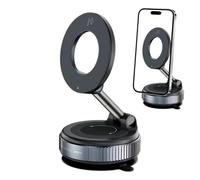 Naqqios Soporte Magnético para Coche | Soporte de Navegación con de Vacío | Magnético de Succión para Móvil | para Todoterreno, Sedán, SUV, Camión, Trayecto Diario, Salpicadero De