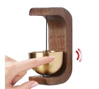 Naqqios Timbre magnético - Timbre de madera, timbre decorativo para puerta de madera ruidosa | Adorno de interior para frigorífico, puertas de hierro, timbre para casa, tienda