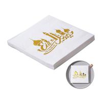 Naquinas festivas, servilletas festivas de cena - Tejido de limpieza bucal,2 capas Design Party Temo de limpieza con la para la mesa para la mesa de la cocina decoraciones