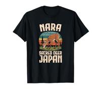 Nara Japan Deer Park - Recuerdo de Viaje Retro Kawaii Vintage Camiseta