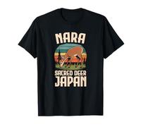 Nara Japan Deer Park - Recuerdo de Viaje Retro Kawaii Vintage Camiseta