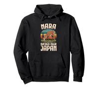 Nara Japan Deer Park - Recuerdo de Viaje Retro Kawaii Vintage Sudadera con Capucha