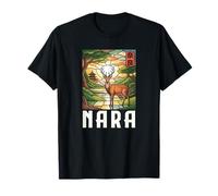 Nara Japan Deer Park Todaiji Kanji Anime Otaku Souvenir Camiseta