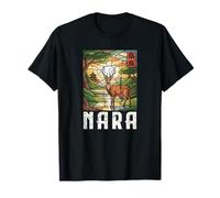 Nara Japan Deer Park Todaiji Kanji Anime Otaku Souvenir Camiseta
