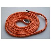 Naranja 1/4 "* 10FET ATV Cuerda de elevación arado nieve, cuerda cabrestante sintético 6mm, extensión Alta Estabilidad