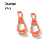 (naranja) 2 clips para guantes de exterior, multiusos, anticaídas, de plástico, portátiles, protectores