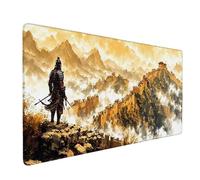 Naranja Alfombrilla Ratón XXL 700 x 300 mm Gran Muralla Alfombrilla Escritorio con Bordes cosidos Mouse Pad Impermeable, Antideslizante Protector Escritorio para PC, Oficina, Estudio, Juegos b698