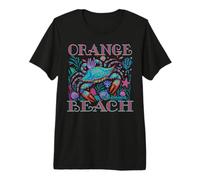 Naranja Beach Alabama Blue Crab Verano Playa Camiseta Premium