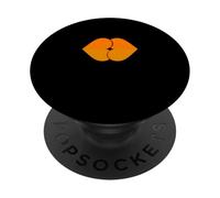 Naranja Color Besos Corazones Naranja Gráfico PopSockets PopGrip Adhesivo