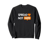 Naranja Color Love Not Hate Orange Gráfico Sudadera