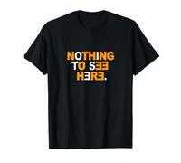 Naranja Color Nada Que Ver Aquí Gráfico Naranja Camiseta