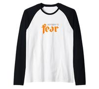 Naranja Color Nothing To Fear Gráfico Naranja Camiseta Manga Raglan