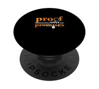 Naranja Color Proof Over Promises Gráfico Naranja PopSockets PopGrip Adhesivo