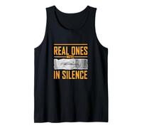 Naranja Color Real Ones Move In Silence Naranja Gráfico Camiseta sin Mangas