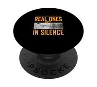 Naranja Color Real Ones Move In Silence Naranja Gráfico PopSockets PopGrip Adhesivo
