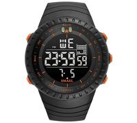 (Naranja - Con paquete) Reloj electrónico nuevo Smael Reloj de pulsera analógico de cuarzo Horloge 50