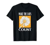 Naranja Don't Count The Days Gráfico Naranja Camiseta