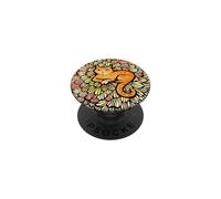 Naranja Gato Flores Jardinería Gatito Jengibre Gatos PopSockets PopGrip Adhesivo